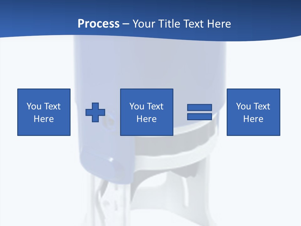 A Blue And White Toilet Paper Dispenser On A White Background PowerPoint Template