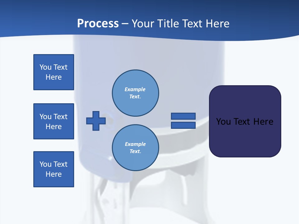 A Blue And White Toilet Paper Dispenser On A White Background PowerPoint Template