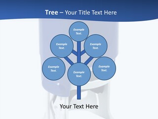 A Blue And White Toilet Paper Dispenser On A White Background PowerPoint Template