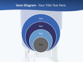 A Blue And White Toilet Paper Dispenser On A White Background PowerPoint Template