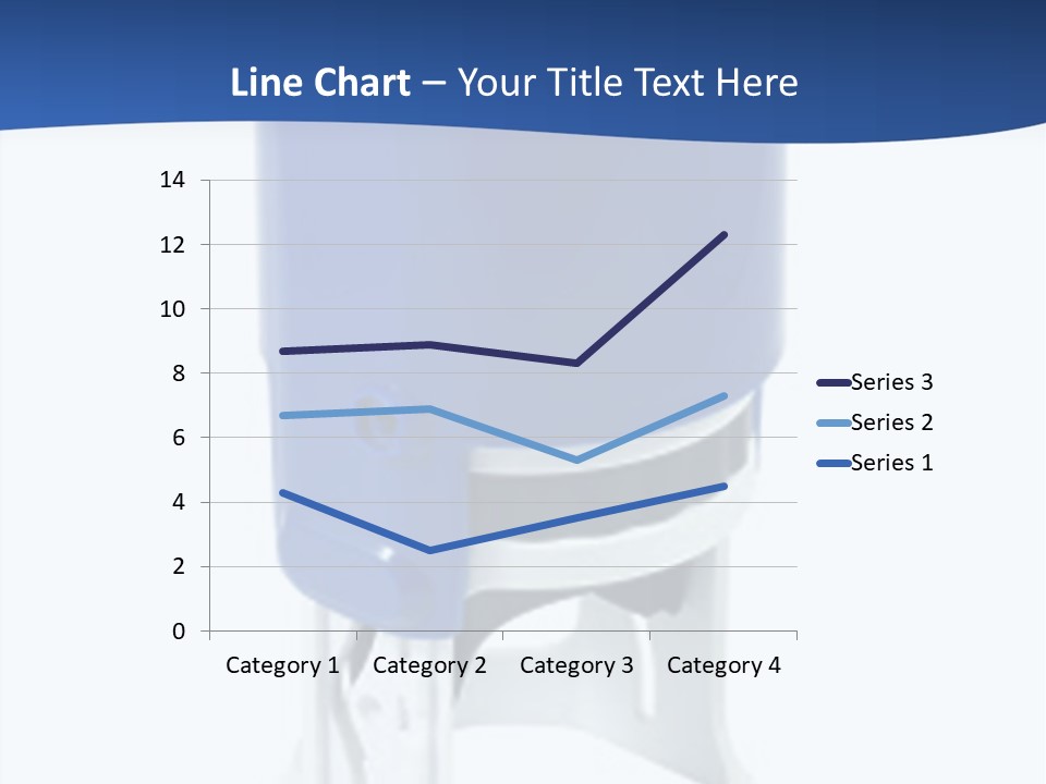 A Blue And White Toilet Paper Dispenser On A White Background PowerPoint Template