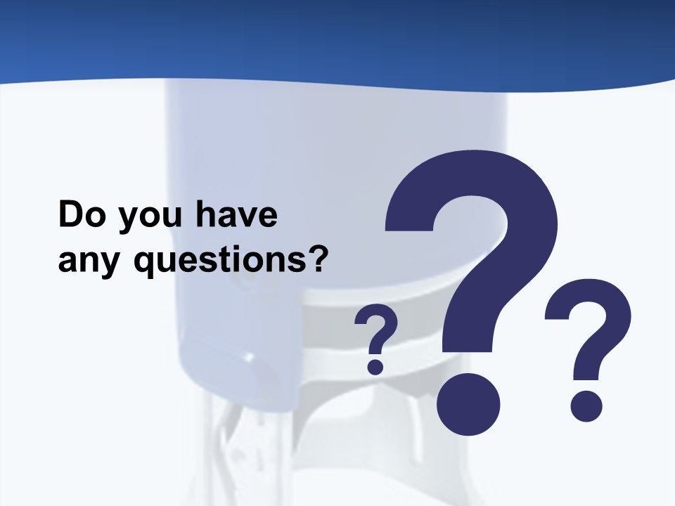 A Blue And White Toilet Paper Dispenser On A White Background PowerPoint Template