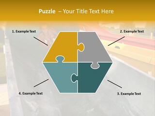 A Woman Slides Down A Slide In A Water Park PowerPoint Template