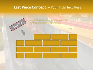 A Woman Slides Down A Slide In A Water Park PowerPoint Template