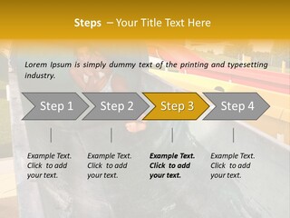 A Woman Slides Down A Slide In A Water Park PowerPoint Template