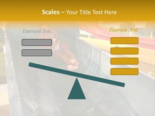 A Woman Slides Down A Slide In A Water Park PowerPoint Template