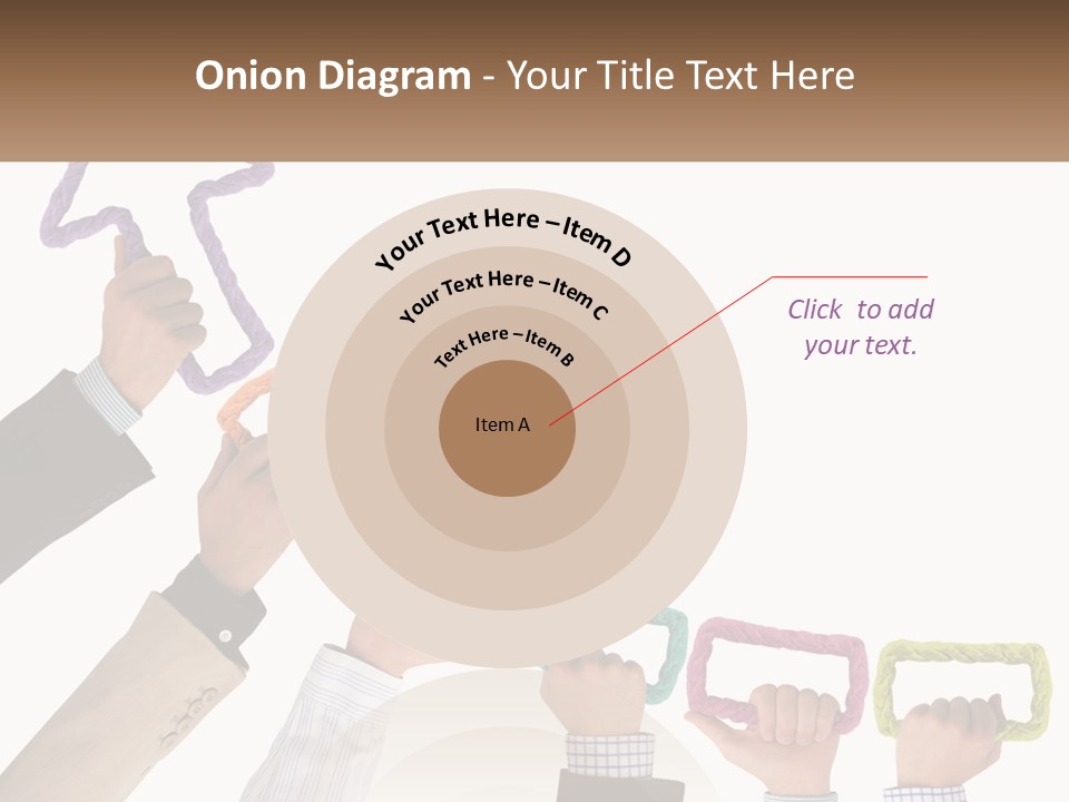 A Group Of People Holding Up Letters With An Arrow PowerPoint Template