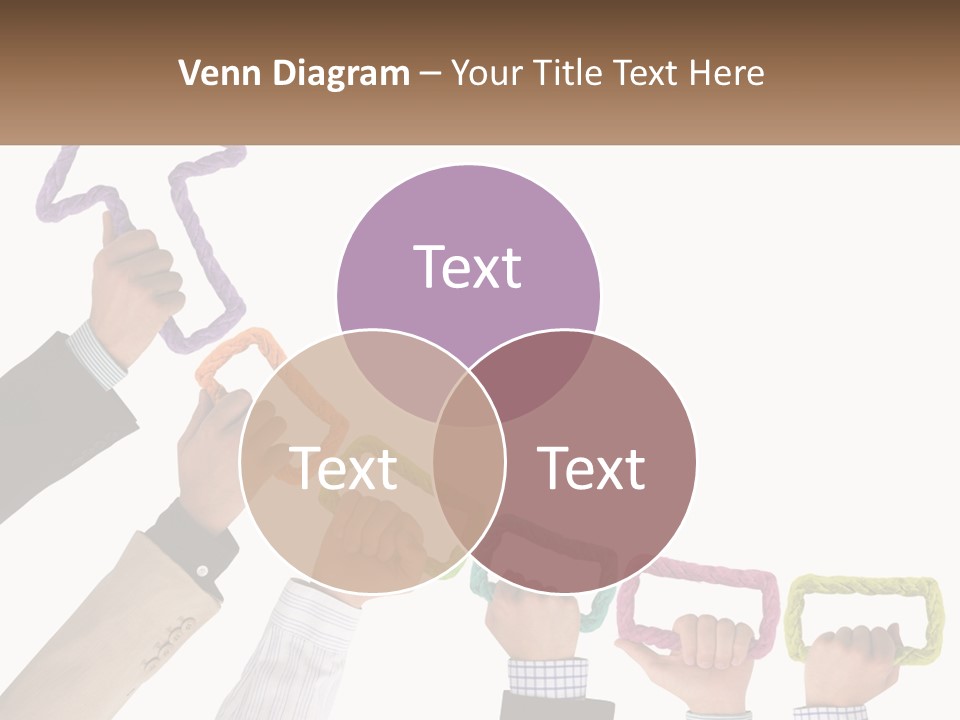 A Group Of People Holding Up Letters With An Arrow PowerPoint Template