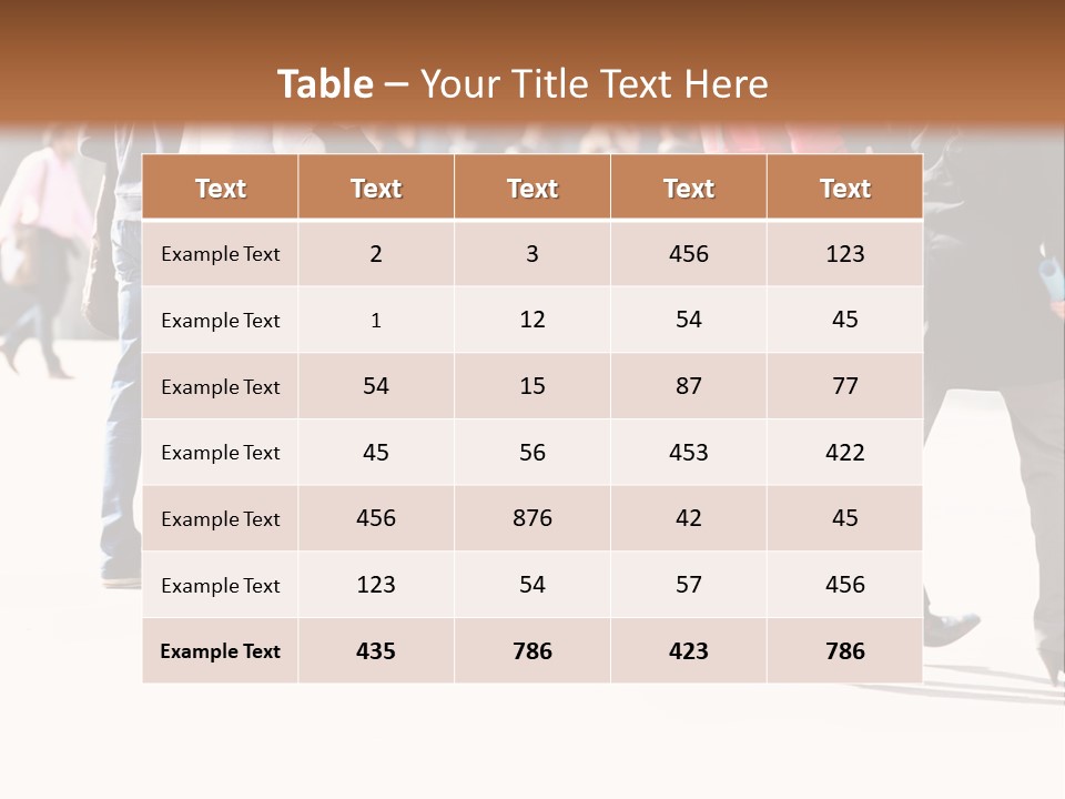A Group Of People Walking Across A Street PowerPoint Template