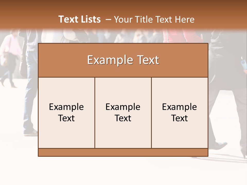 A Group Of People Walking Across A Street PowerPoint Template