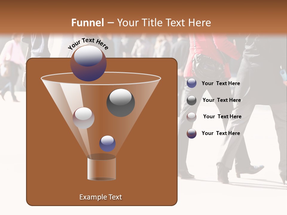 A Group Of People Walking Across A Street PowerPoint Template
