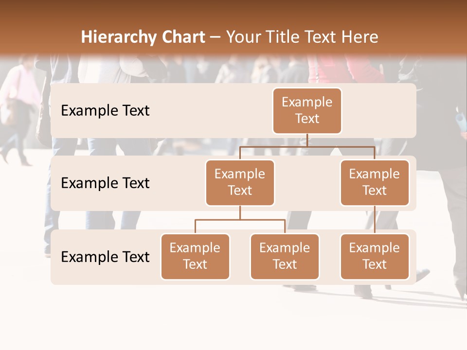 A Group Of People Walking Across A Street PowerPoint Template