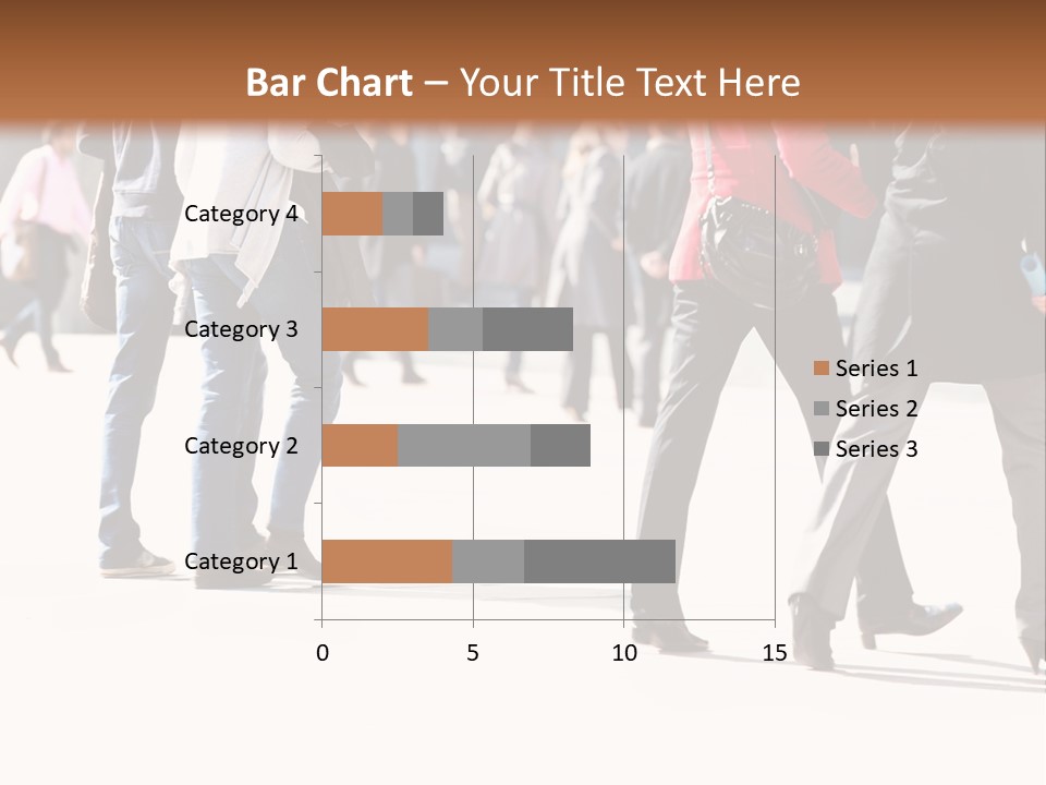 A Group Of People Walking Across A Street PowerPoint Template