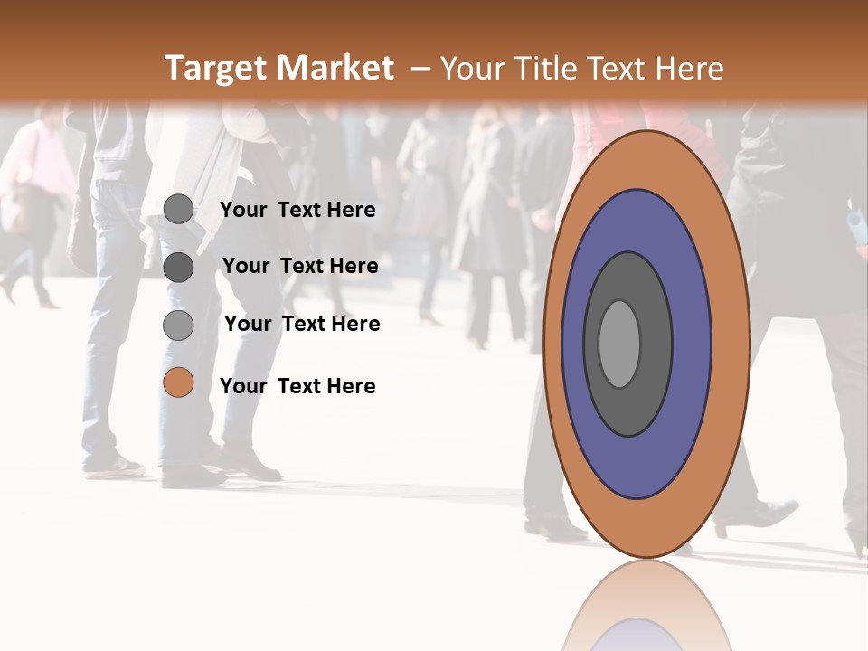 A Group Of People Walking Across A Street PowerPoint Template