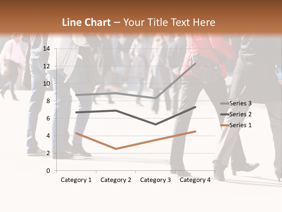 A Group Of People Walking Across A Street PowerPoint Template