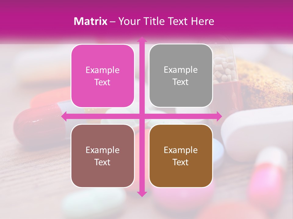 A Pile Of Pills And A Corn On A Table PowerPoint Template