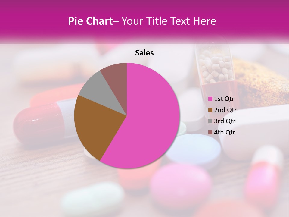 A Pile Of Pills And A Corn On A Table PowerPoint Template