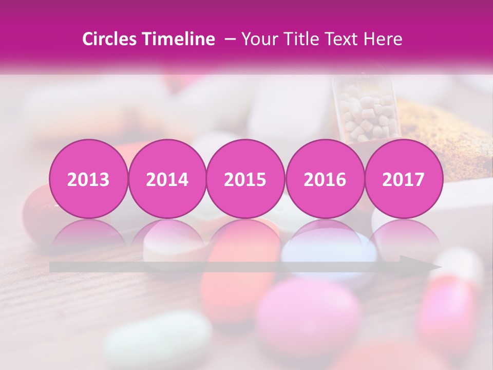 A Pile Of Pills And A Corn On A Table PowerPoint Template