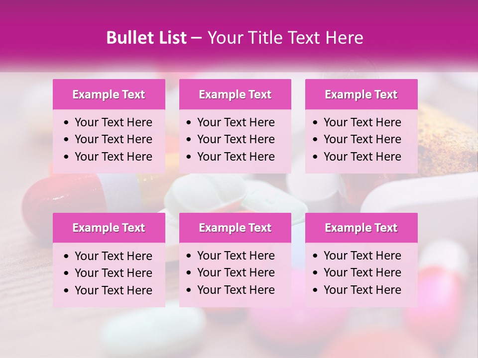 A Pile Of Pills And A Corn On A Table PowerPoint Template