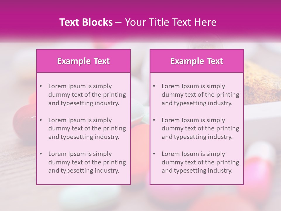 A Pile Of Pills And A Corn On A Table PowerPoint Template