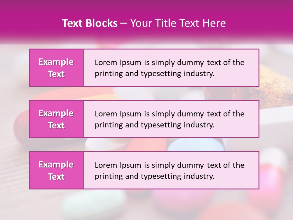 A Pile Of Pills And A Corn On A Table PowerPoint Template