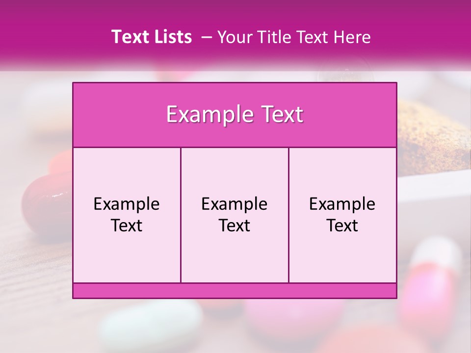 A Pile Of Pills And A Corn On A Table PowerPoint Template