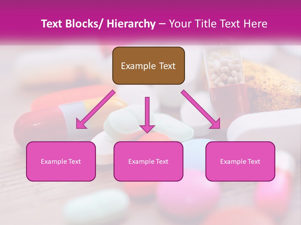 A Pile Of Pills And A Corn On A Table PowerPoint Template