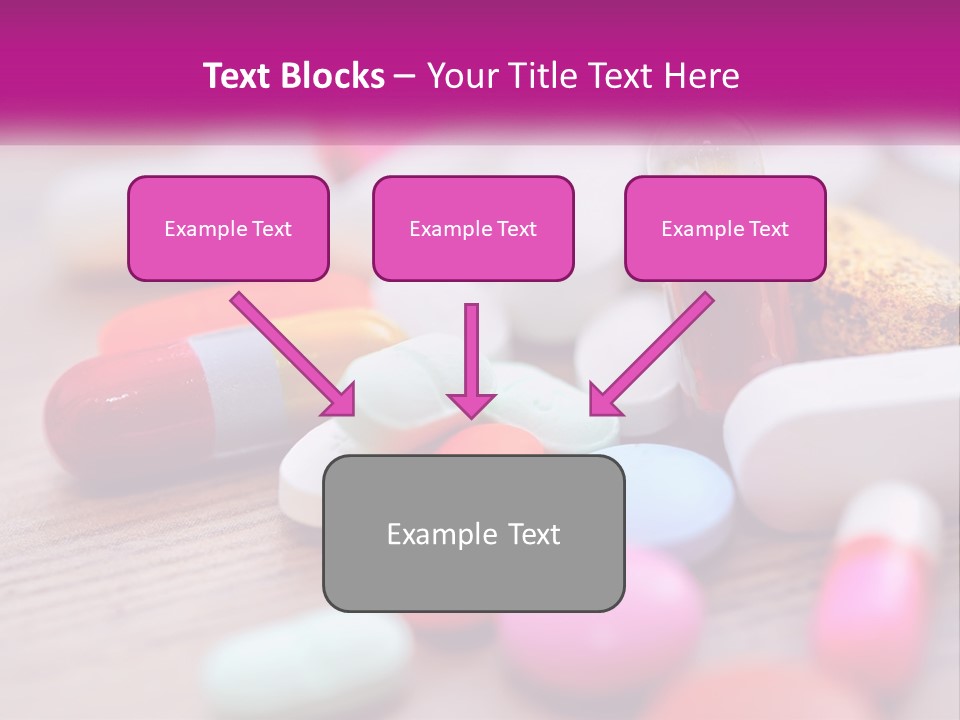 A Pile Of Pills And A Corn On A Table PowerPoint Template