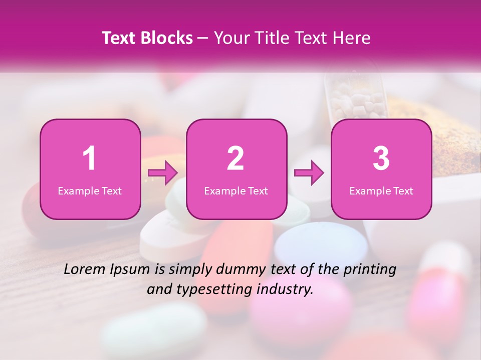 A Pile Of Pills And A Corn On A Table PowerPoint Template