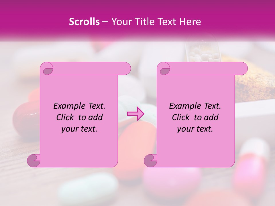 A Pile Of Pills And A Corn On A Table PowerPoint Template