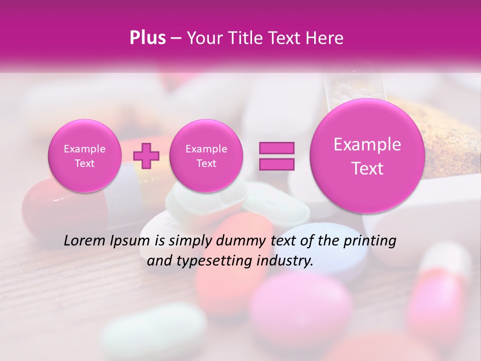 A Pile Of Pills And A Corn On A Table PowerPoint Template