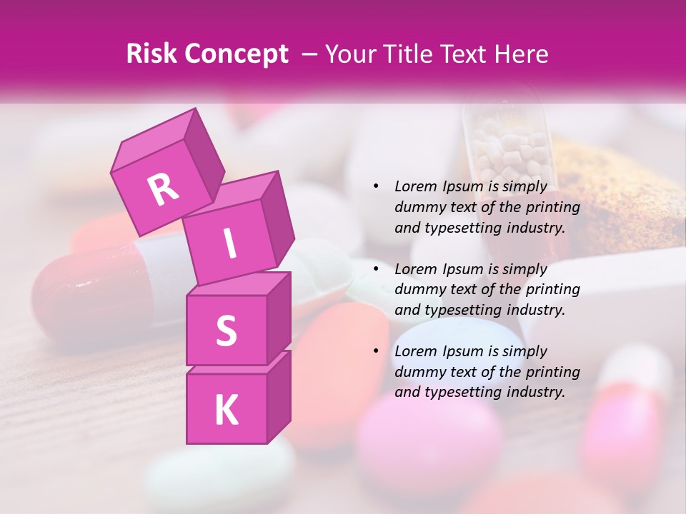 A Pile Of Pills And A Corn On A Table PowerPoint Template