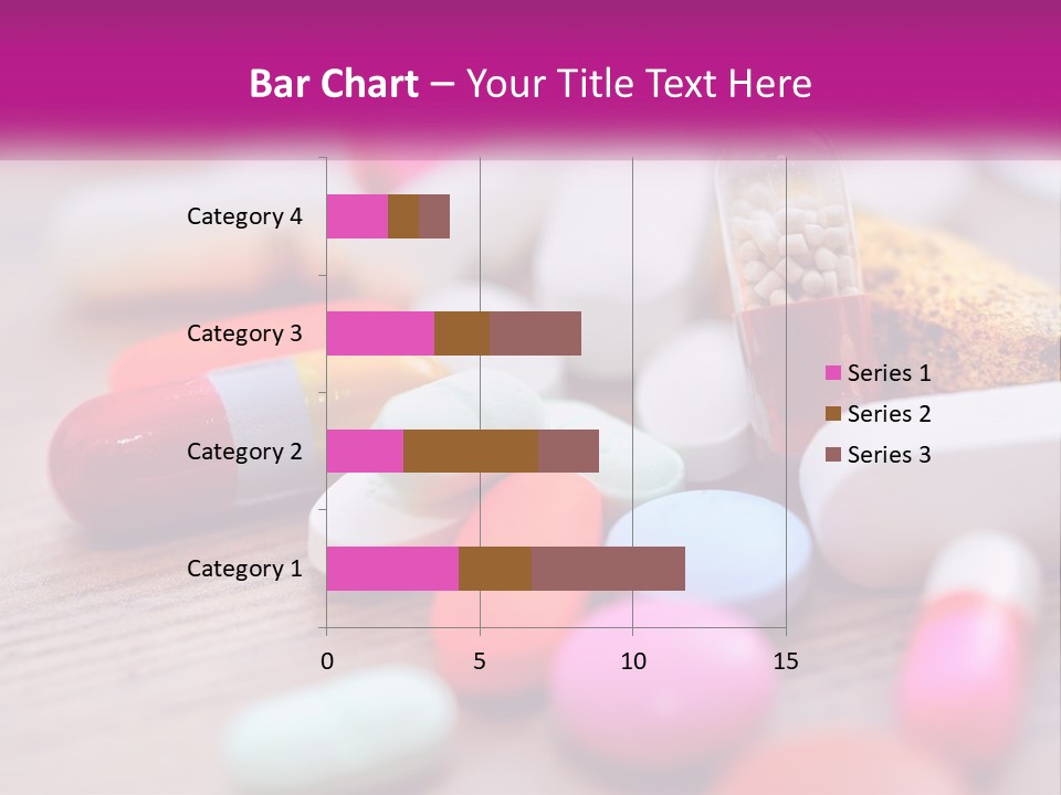 A Pile Of Pills And A Corn On A Table PowerPoint Template