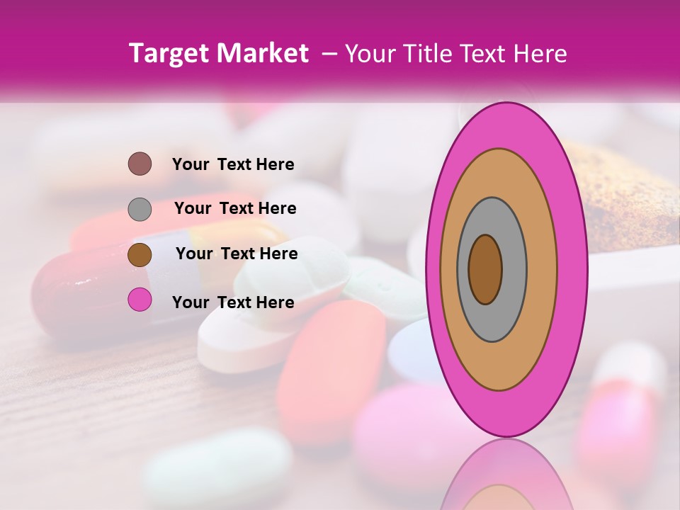 A Pile Of Pills And A Corn On A Table PowerPoint Template