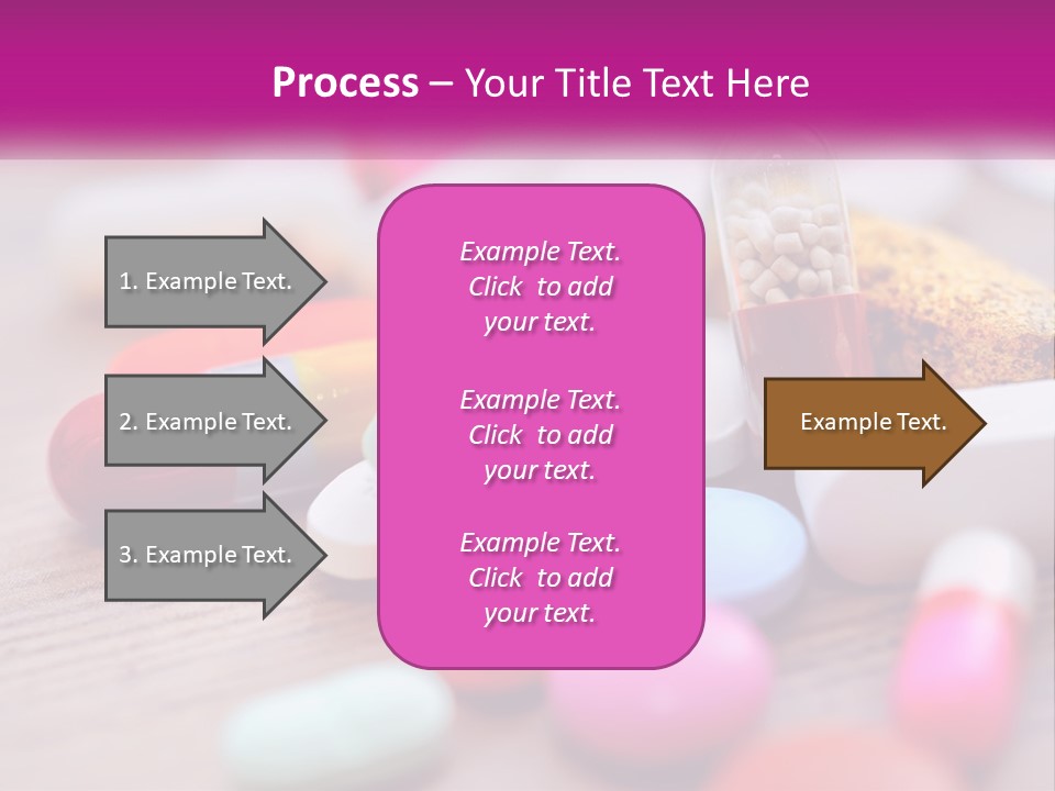 A Pile Of Pills And A Corn On A Table PowerPoint Template