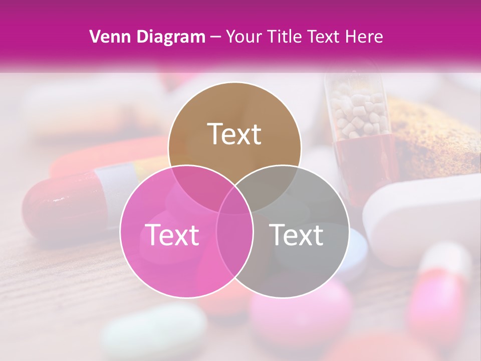 A Pile Of Pills And A Corn On A Table PowerPoint Template