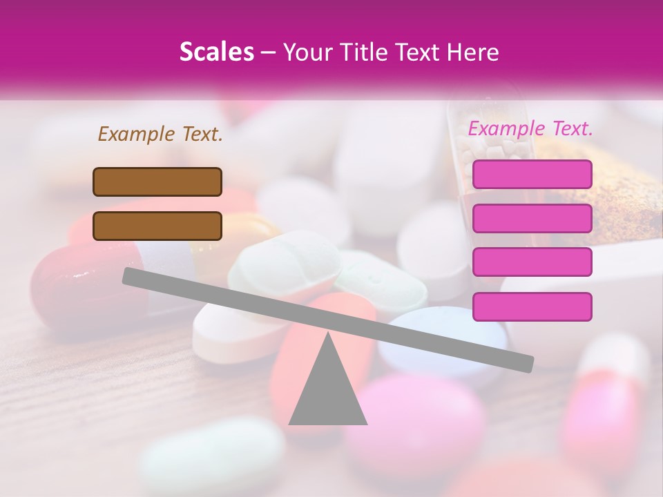 A Pile Of Pills And A Corn On A Table PowerPoint Template