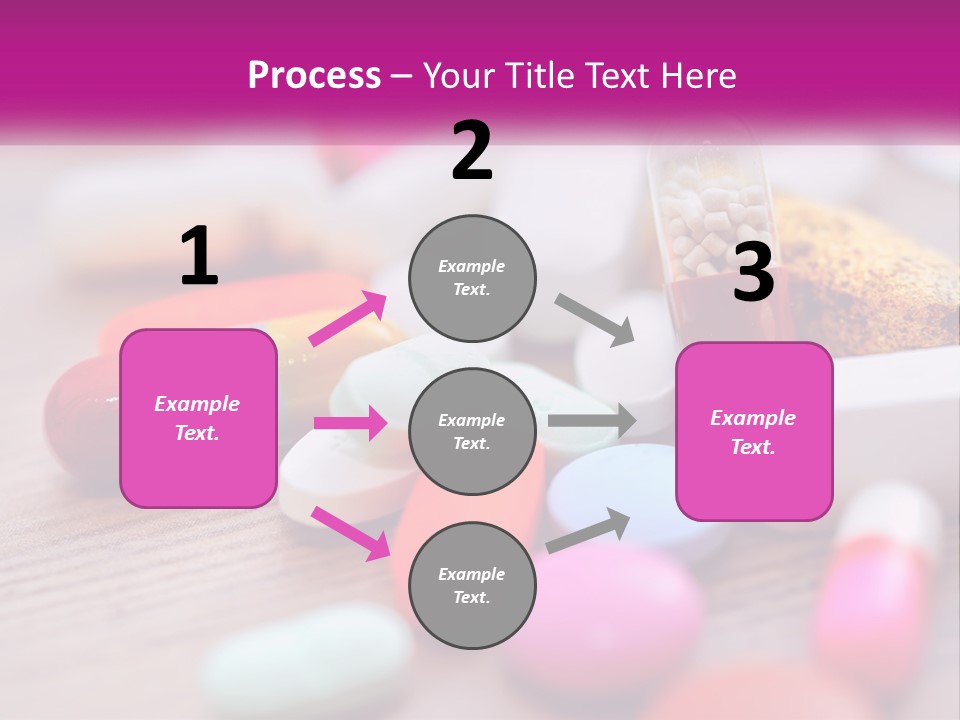 A Pile Of Pills And A Corn On A Table PowerPoint Template