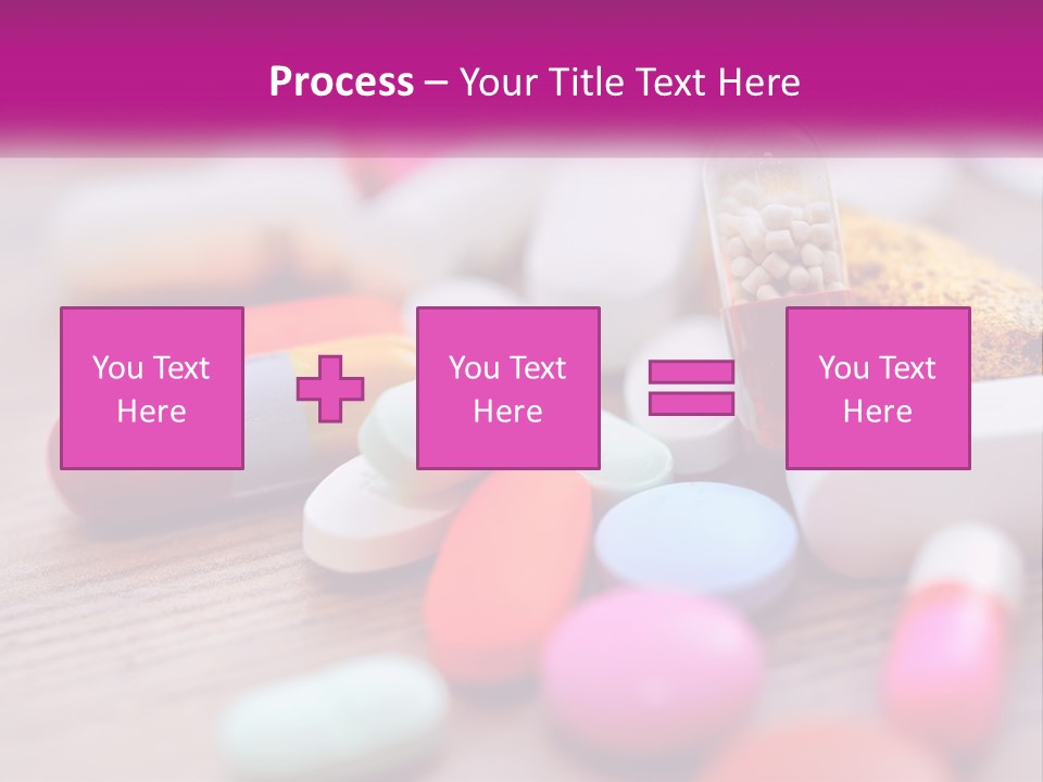 A Pile Of Pills And A Corn On A Table PowerPoint Template
