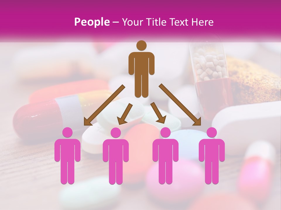 A Pile Of Pills And A Corn On A Table PowerPoint Template