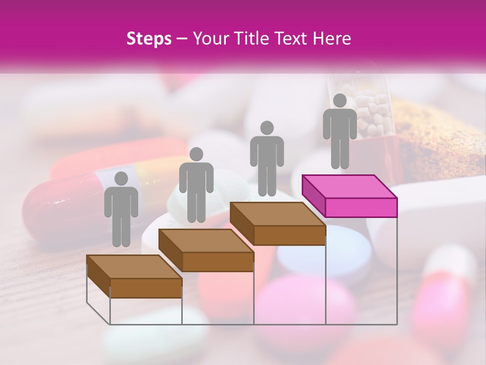 A Pile Of Pills And A Corn On A Table PowerPoint Template