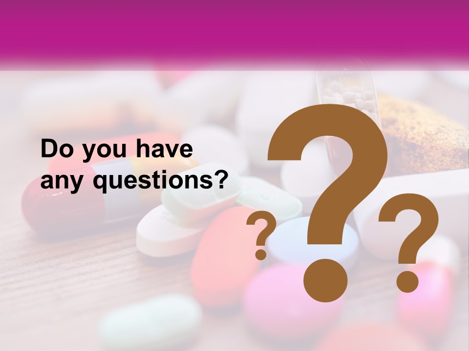 A Pile Of Pills And A Corn On A Table PowerPoint Template