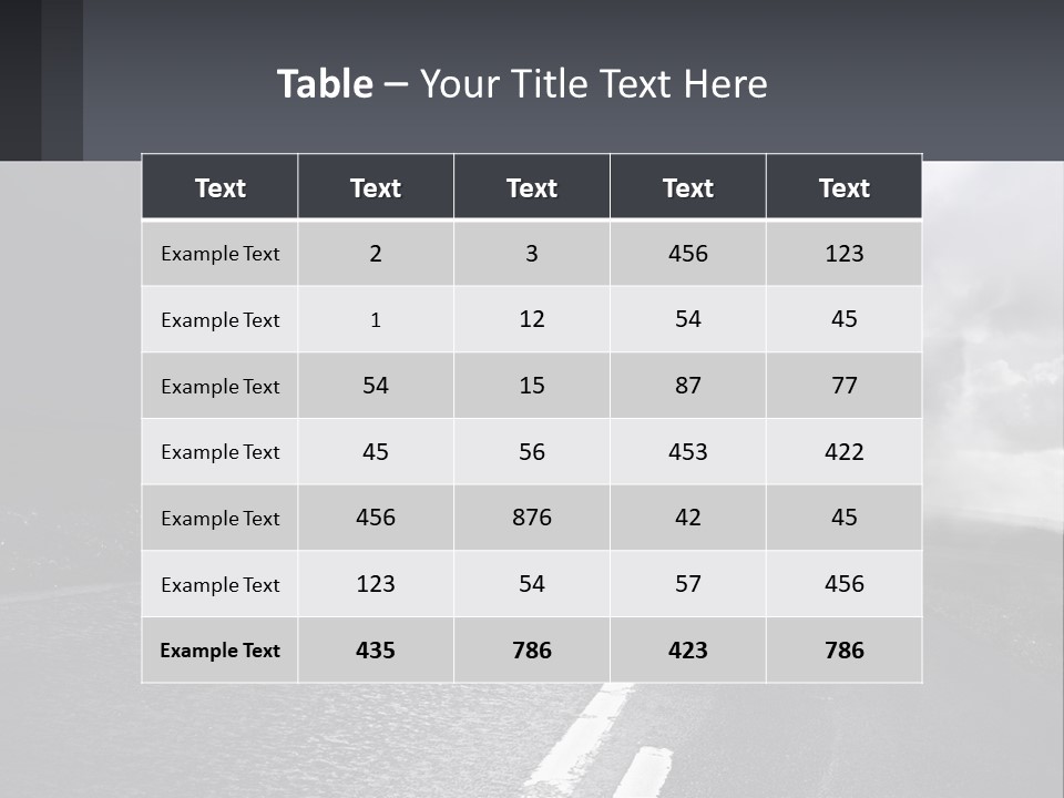 A Road With A Cloud Of Smoke And Lightning In The Background PowerPoint Template