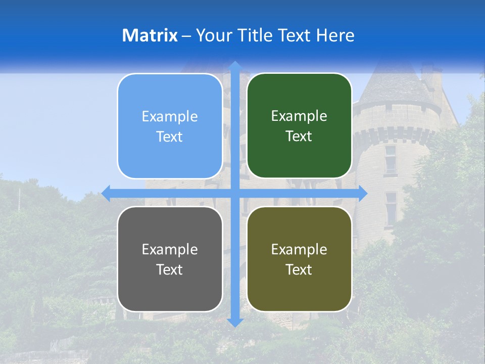 A Castle With A Blue Sky In The Background PowerPoint Template