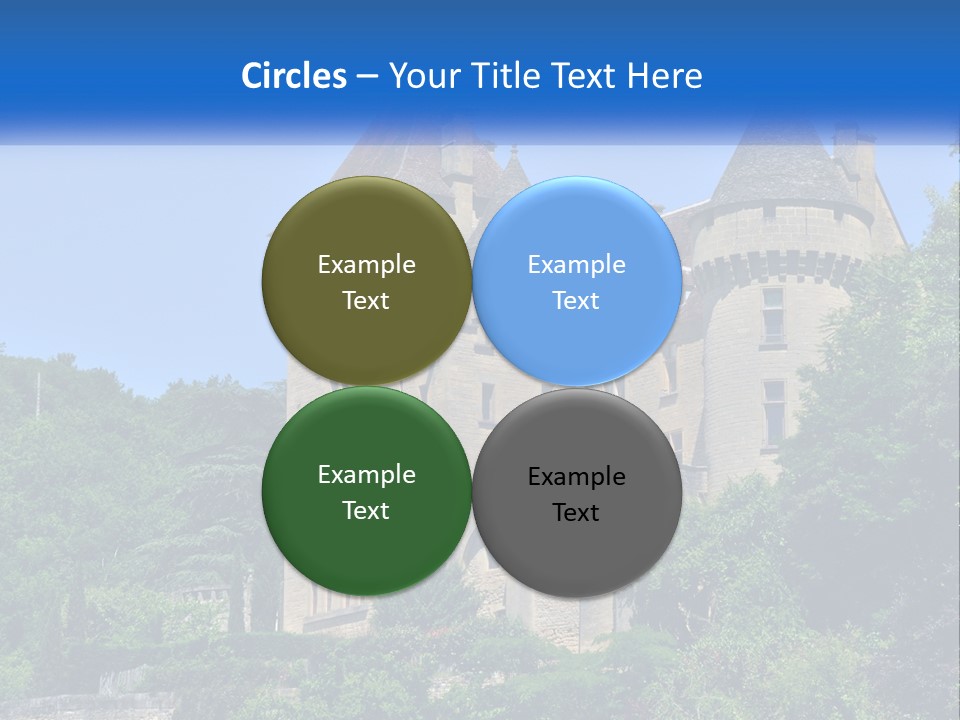 A Castle With A Blue Sky In The Background PowerPoint Template