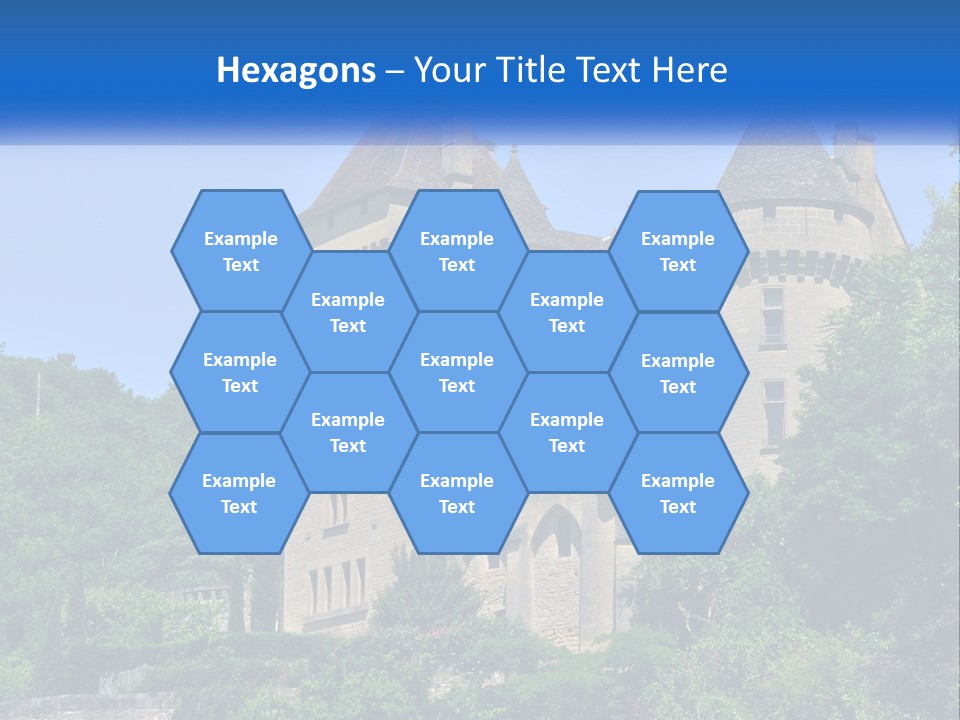 A Castle With A Blue Sky In The Background PowerPoint Template