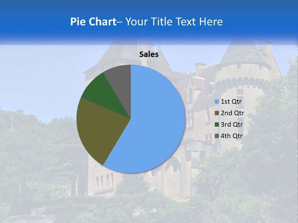 A Castle With A Blue Sky In The Background PowerPoint Template