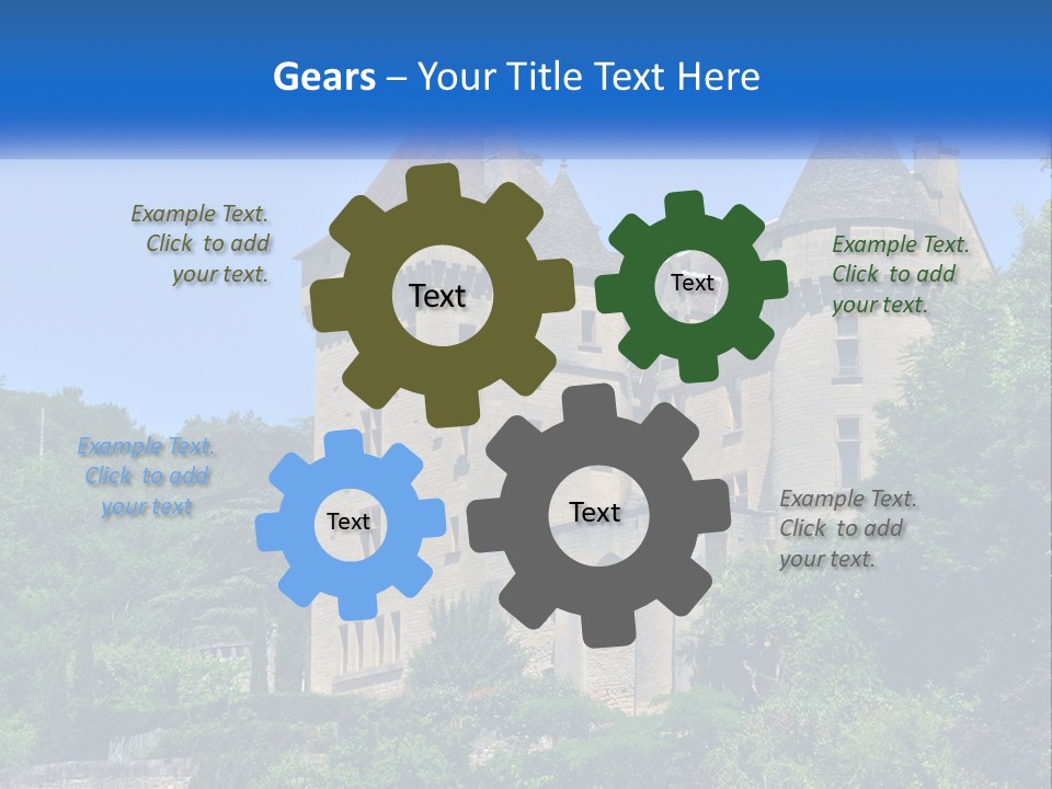 A Castle With A Blue Sky In The Background PowerPoint Template