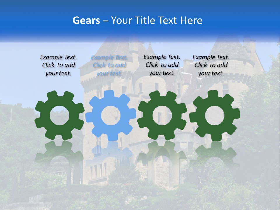 A Castle With A Blue Sky In The Background PowerPoint Template