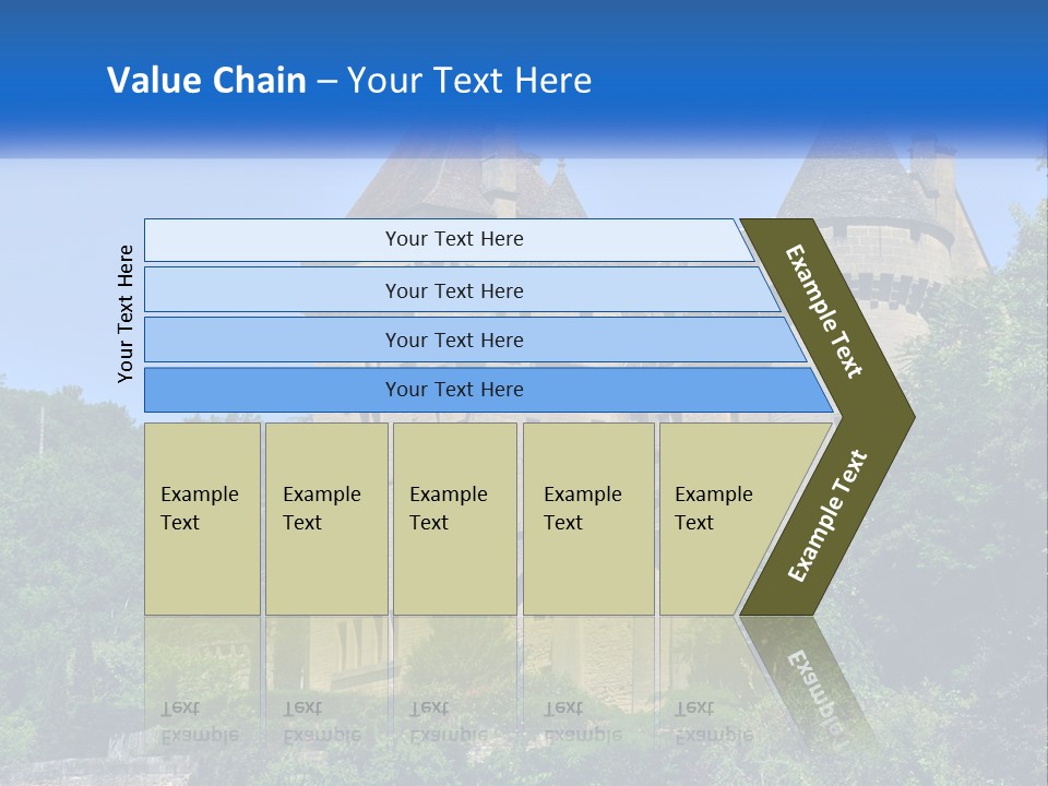 A Castle With A Blue Sky In The Background PowerPoint Template